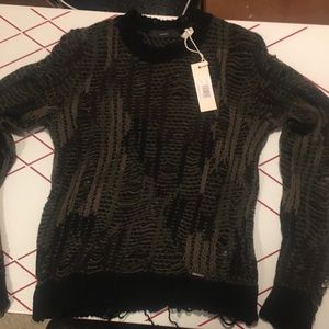 Diesel XS distressed women’s sweater